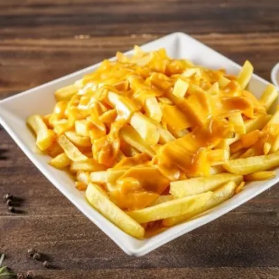 Batata frita com cheddar ´´ou´´ catupiry